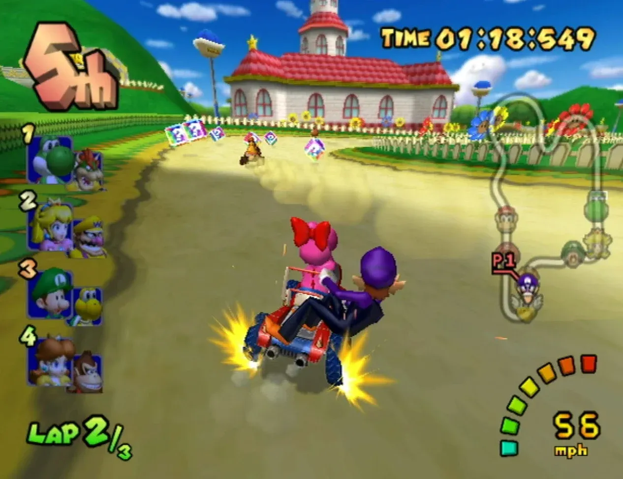 Mario Kart: Double Dash!! gameplay on GameCube